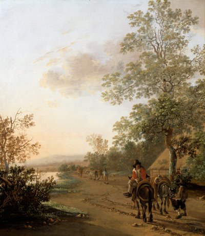 الطريق على حافة بحيرة بواسطة جان ديركز بوث